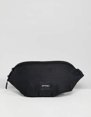 asos black bum bag