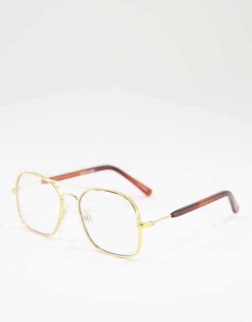 Spitfire - Born To Lose - Occhiali da sole stile aviatore anti luce blu color oro