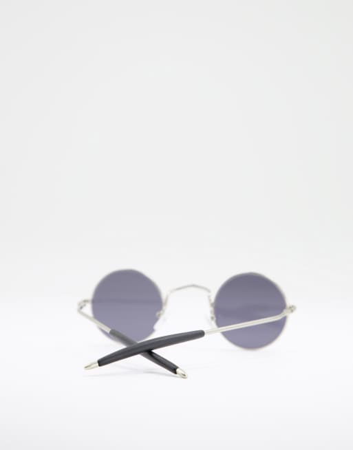 Spitfire - Chemistry - Lunettes de soleil rondes unisexes effet écaille de tortue à verres noirs, 3 de 4