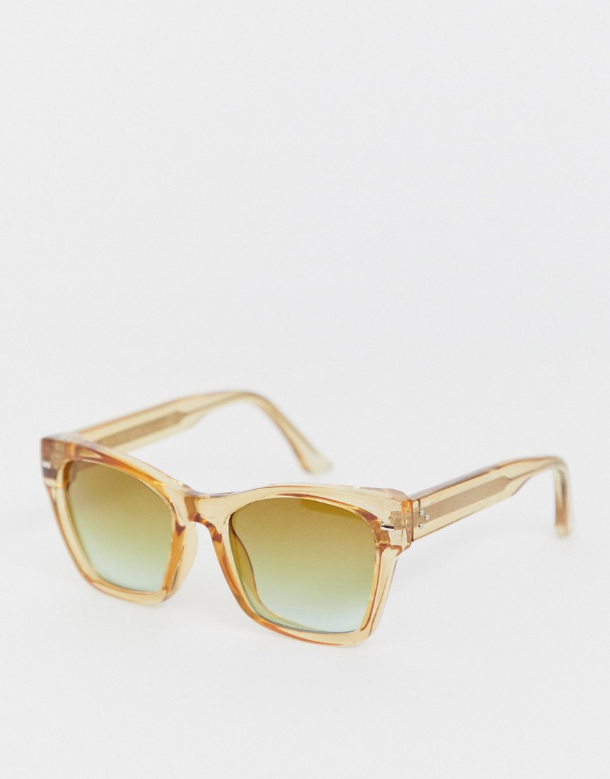 Spitfire coco square sunglasses in brown