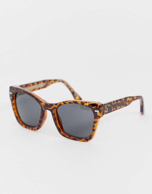 Spitfire coco square sunglasses in tort