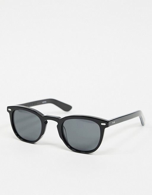 Spitfire Cut Nine round sunglasses in black