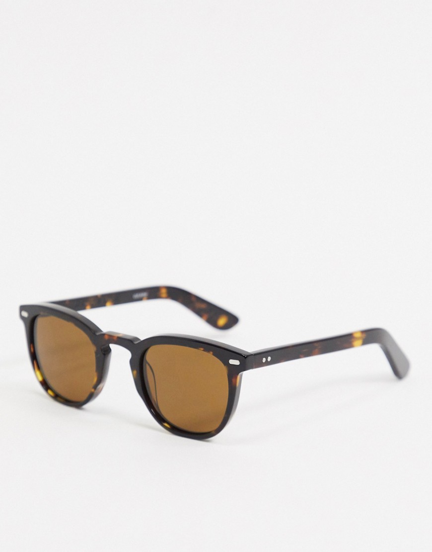Spitfire Cut Nine round sunglasses in brown tort