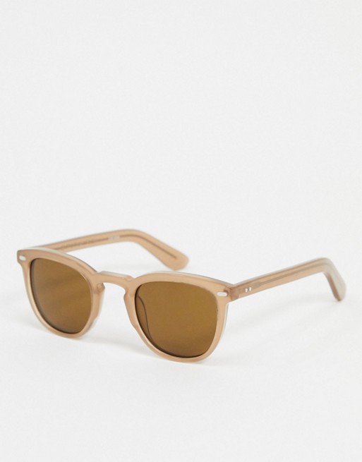 Spitfire Cut Nine round sunglasses in light brown