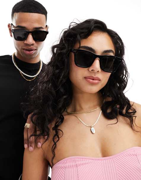Spitfire – Cut Ninety One – Eckige Sonnenbrille in Schwarz - view 1