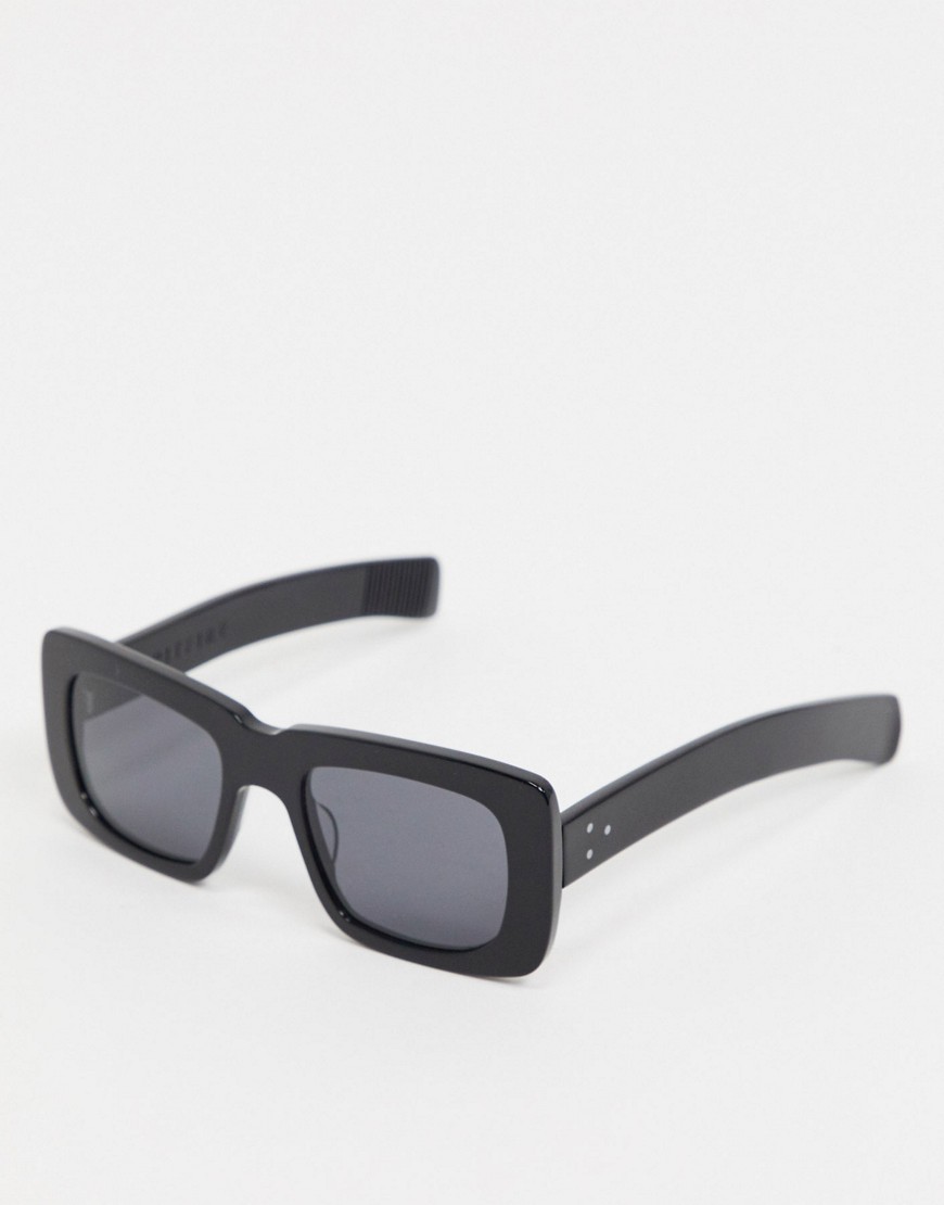 Spitfire Cut Thirteen square sunglasses in black
