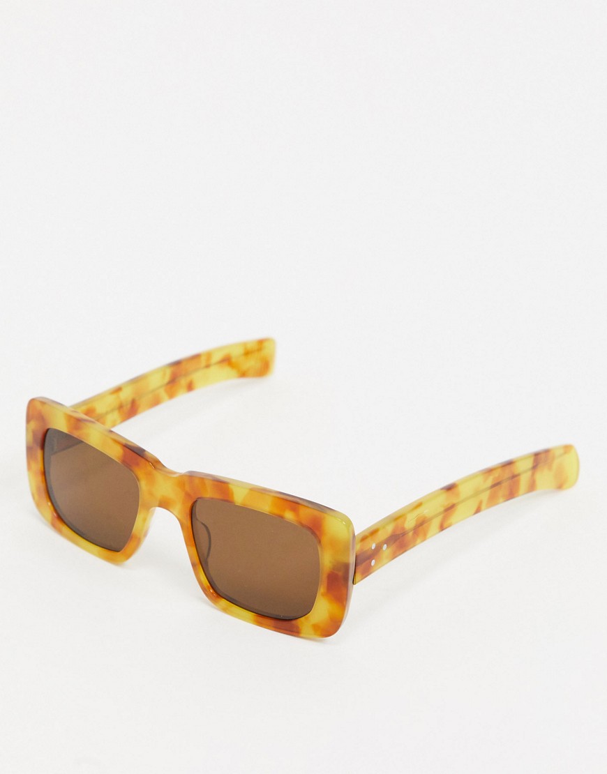 Spitfire Cut Thirteen square sunglasses in tort-Brown