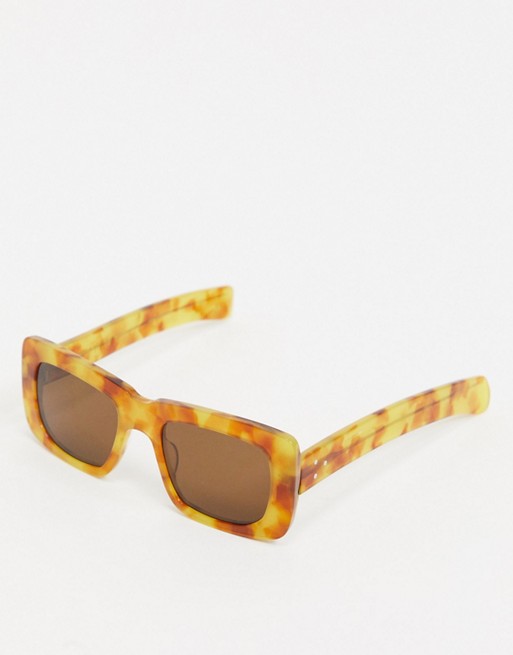 Spitfire Cut Thirteen square sunglasses in tort