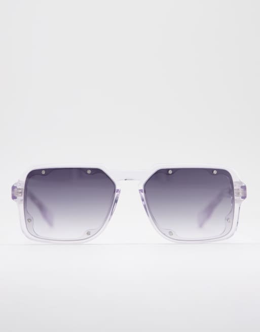 Spitfire – Cut Thirty – Duże okulary przeciwsłoneczne unisex w okrągłych, przezroczystych oprawkach, 3 z 4