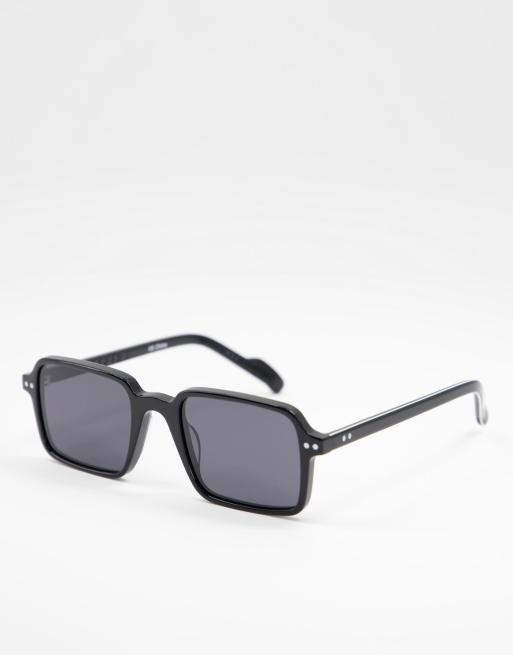 Spitfire Cut Thirty Two unisex square sunglasses in black | ASOS