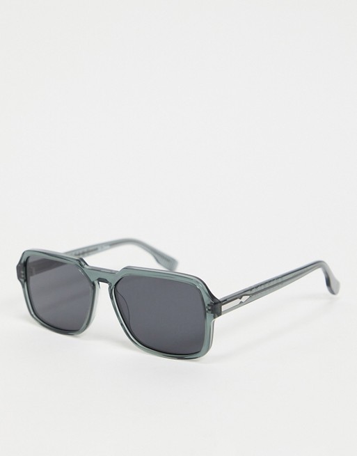 Spitfire Cut Twenty mens square sunglasses in grey