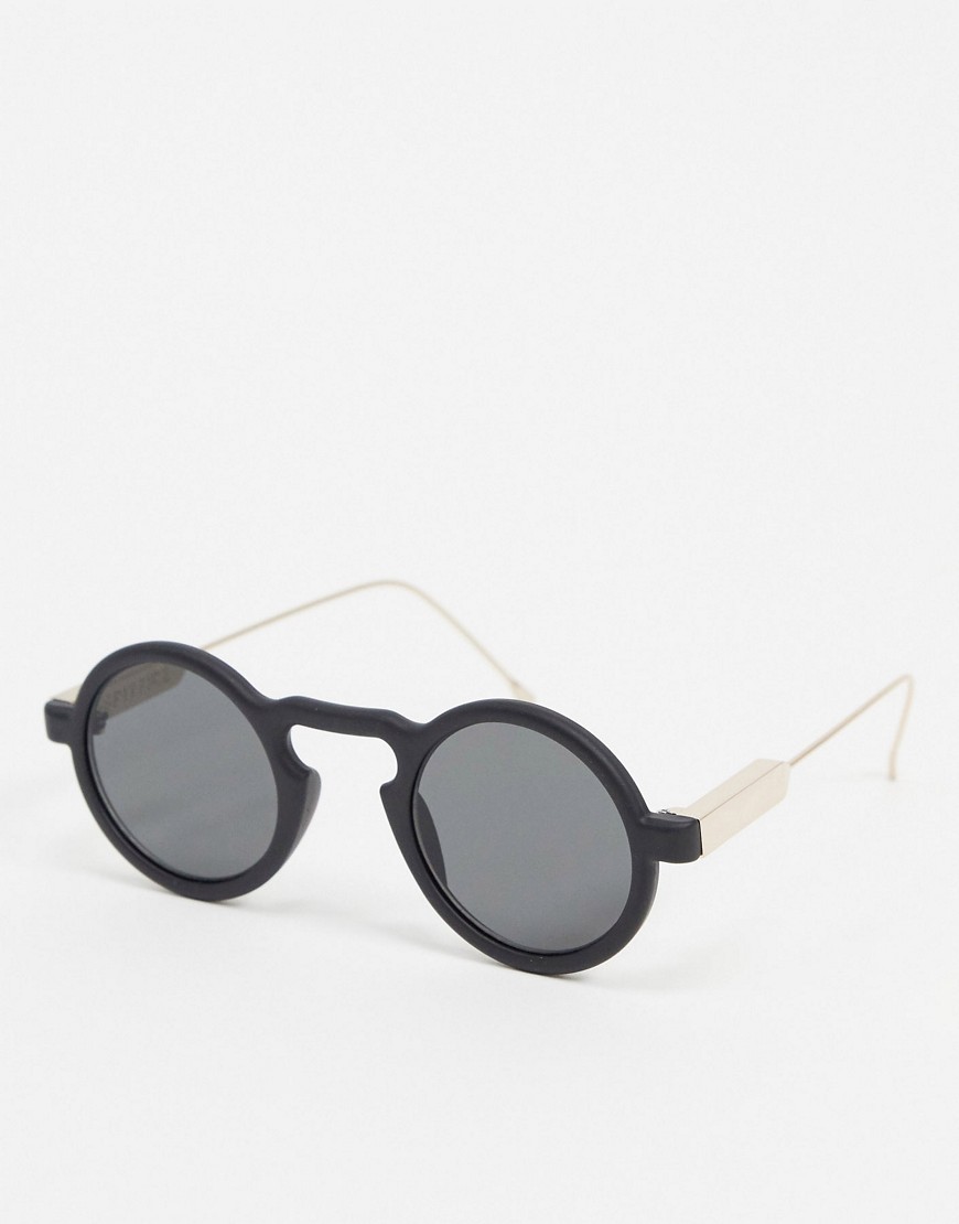 Spitfire - Lennon 5 - Ronde zonnebril in zwart