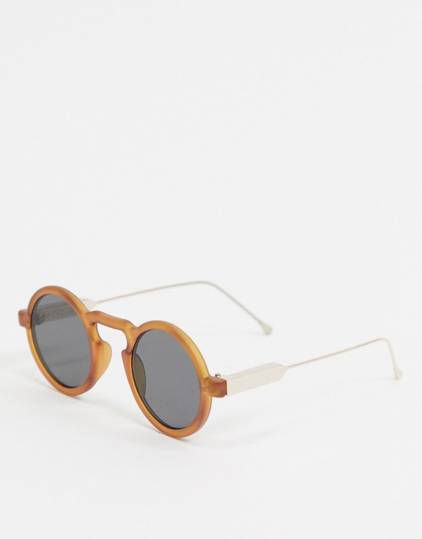 Spitfire - Lennon - Ronde zonnebril in bruin
