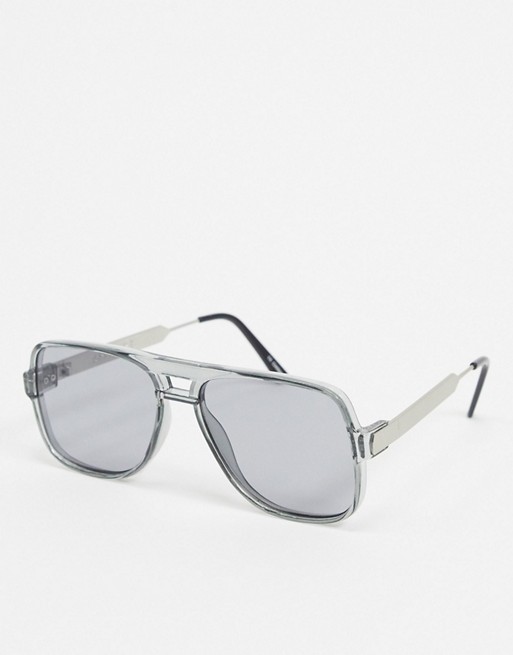 Spitfire Orbital aviator sunglasses in grey