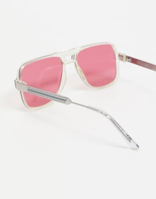 clear retro sunglasses