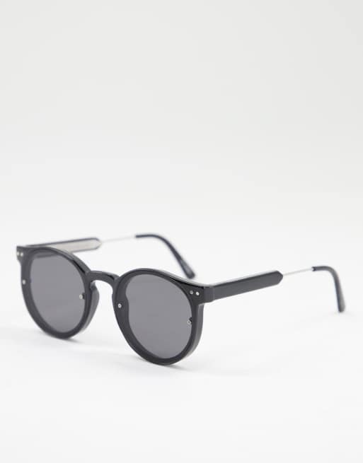 Spitfire – Post Punk – Runde Sonnenbrille in Schwarz