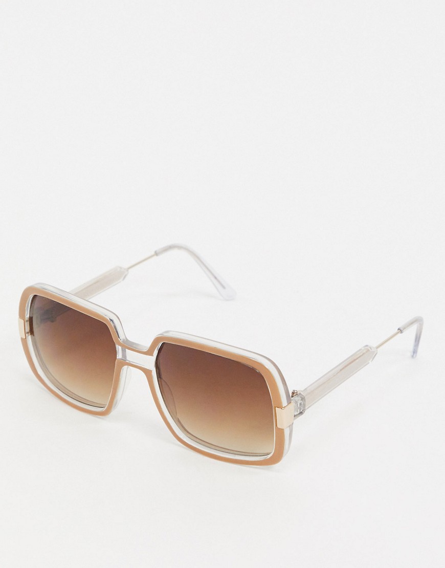Spitfire Rising With The Sun oversized sunglasses in brown