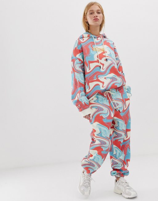 Crooked Tongues – Dres oversize z melanżowym nadrukiem, 3 z 3