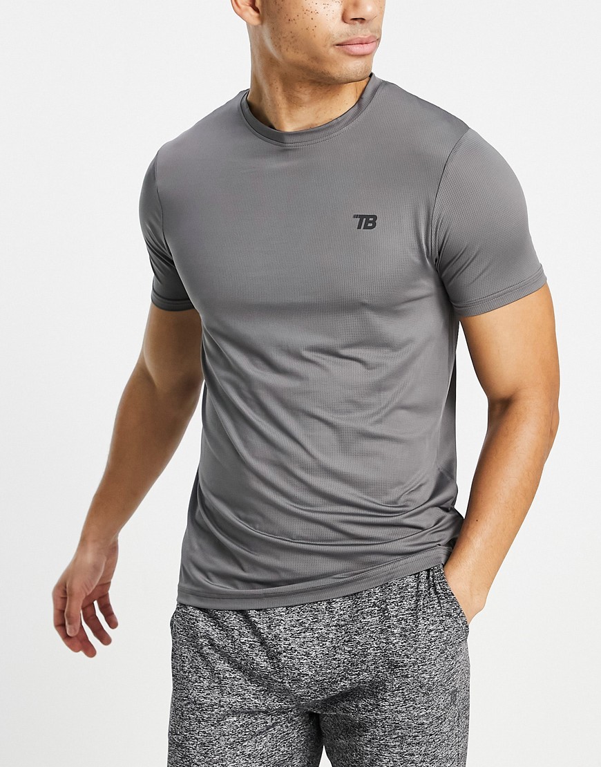 фото Спортивная футболка темно-серого цвета threadbare active-серый threadbare fitness