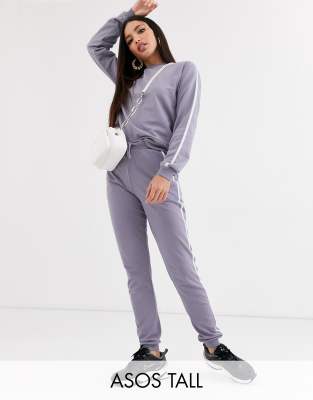 фото Спортивный костюм со свитшотом и джоггерами asos design tall-фиолетовый asos tall