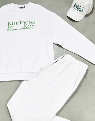 фото Спортивный костюм в стиле oversized с принтом на груди "kindness" asos design-многоцветный