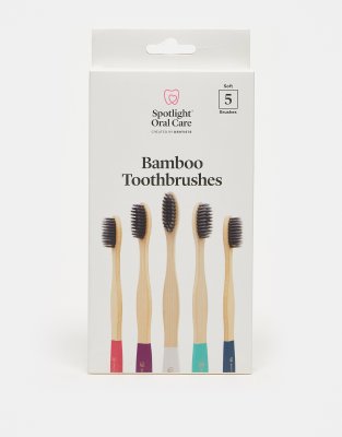 Spotlight Oral Care Bamboo Toothbrush 5 Pack - ASOS Price Checker