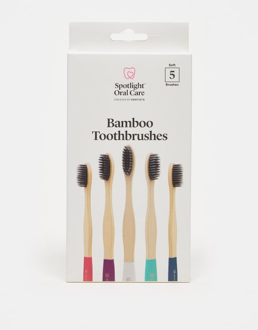 Spotlight – Oral Care – Zestaw 5 bambusowych szczoteczek do zębów