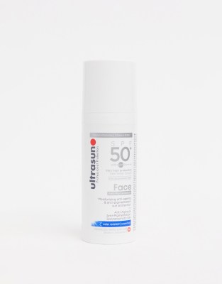 фото Средство для защиты ультрачувствительной кожи лица от солнца ultrasun spf 50+ - 50 мл-бесцветный