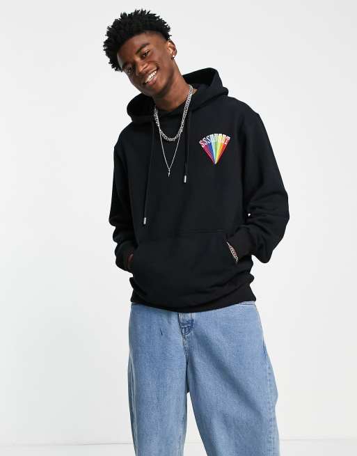 Navy best sale rainbow hoodie