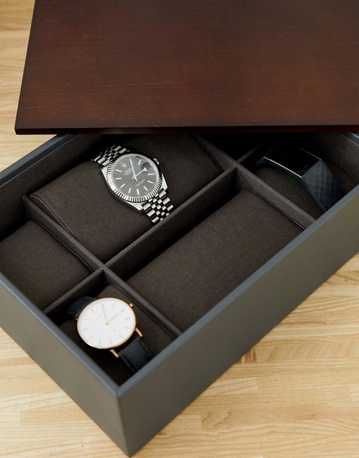 Stackers classic lidded 8 piece watch box