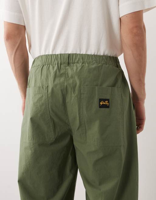Stan Ray - Baggy broek met elastische taille in kaki, 5 van 9