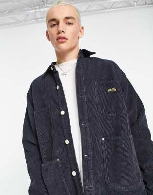 Stan Ray barn corduroy lined jacket in navy - ASOS Price Checker