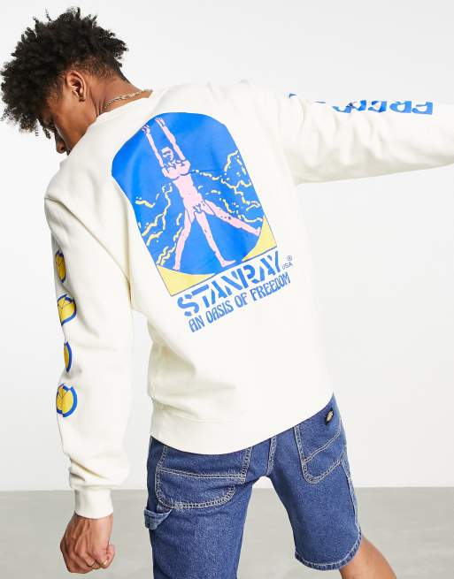 Stan Ray – Beige sweatshirt med 