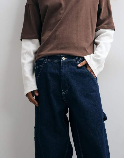 Stan Ray big job painter carpenter jeans in blue rinse, 4 of 5