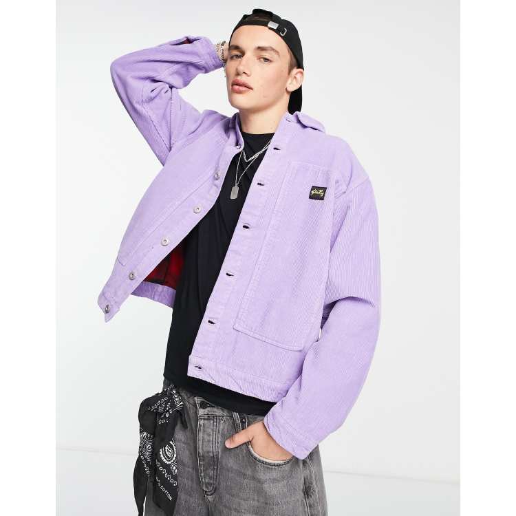 Stan Ray box corduroy jacket in purple ASOS