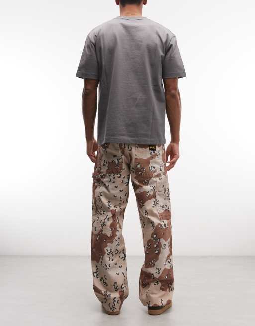 Stan Ray camo carpenter straight leg jeans in multi, 2 of 5