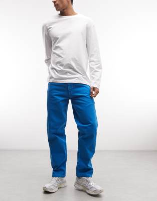 Stan Ray carpenter straight leg jeans in blue mid blue 41790₽