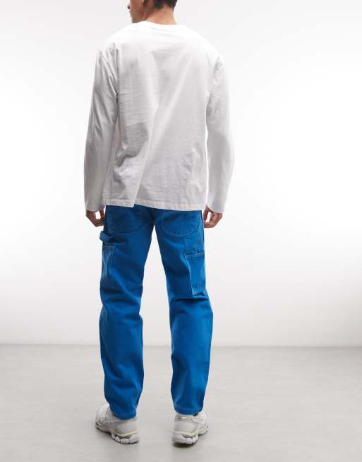 Stan Ray carpenter straight leg jeans in blue, 3 of 5