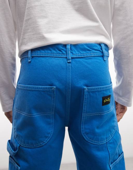 Stan Ray carpenter straight leg jeans in blue, 5 of 5