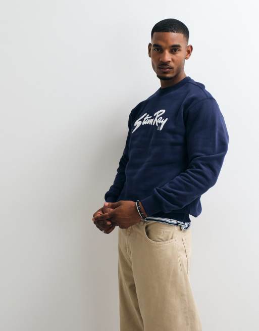 Stan Ray chenille patch sweatshirt in navy, 4 of 5