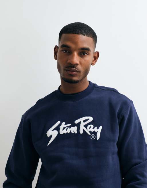 Stan Ray chenille patch sweatshirt in navy, 5 of 5