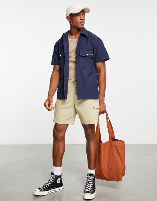 Stan Ray CPO short sleeve shirt in navy | ASOS