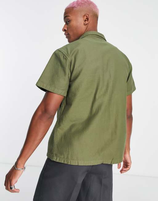 Stan Ray CPO short sleeve shirt in olive green