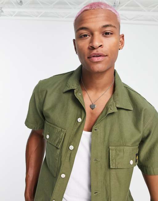 Stan Ray CPO short sleeve shirt in olive green | ASOS