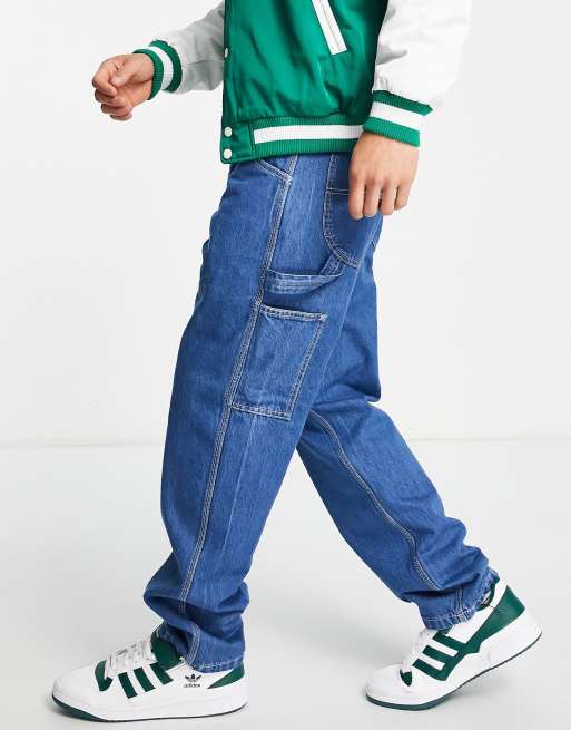 Stan Ray - Denim schildersbroek in jaren 80-stijl in blauw