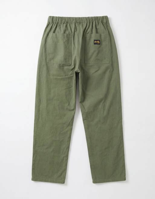 Stan Ray elasticated waist baggy pants in khaki, 7 of 9
