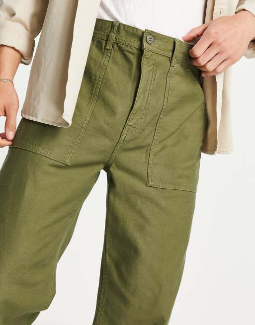 Stan Ray fat pant loose pants in khaki | ASOS