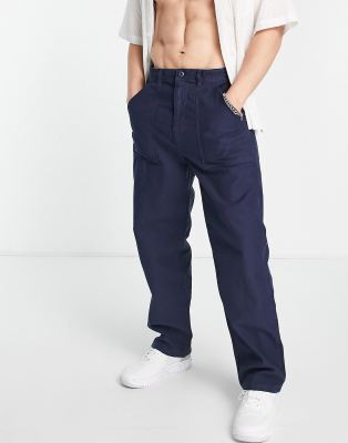 Stan Ray Fat Pant Loose Pants In Navy In Navy