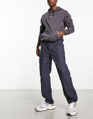 Stan Ray fat trousers in navy - ASOS Price Checker