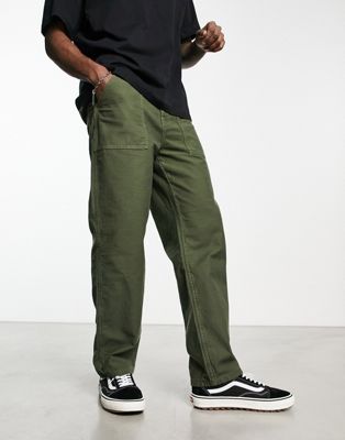 Stan Ray fat trousers in khaki - ASOS Price Checker